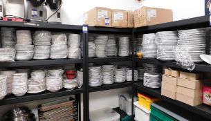 Approx 400 Plates and Various Crockery to Shelves