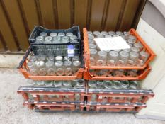 Large Quantity of Glasses Jars Approx 550 Jars