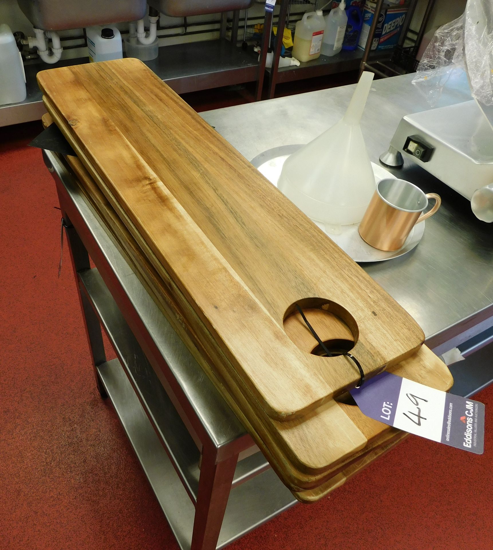 Approx 6x Wooden Serving Boards