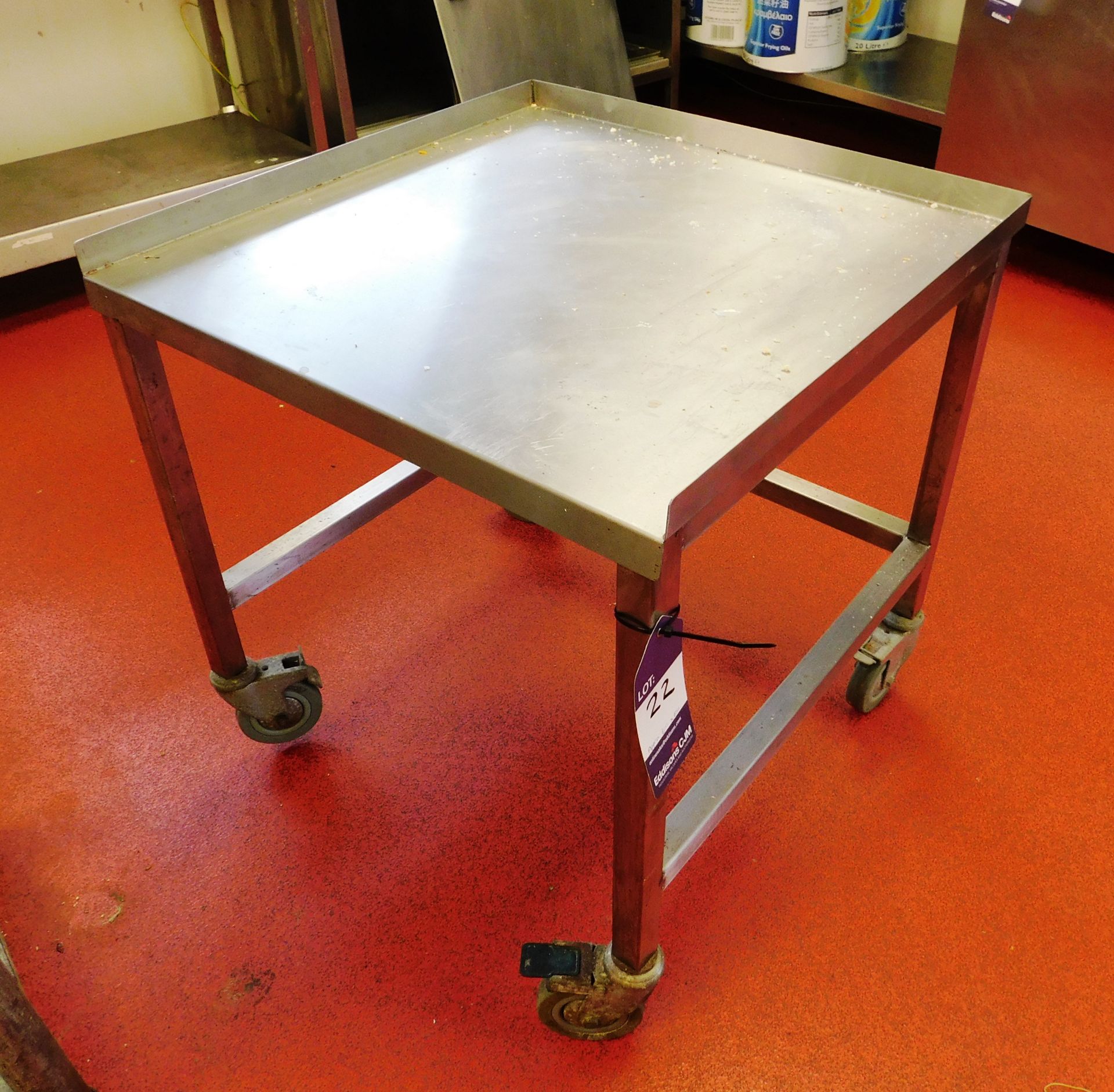 Stainless Steel Mobile Bench Aprx (600x600)