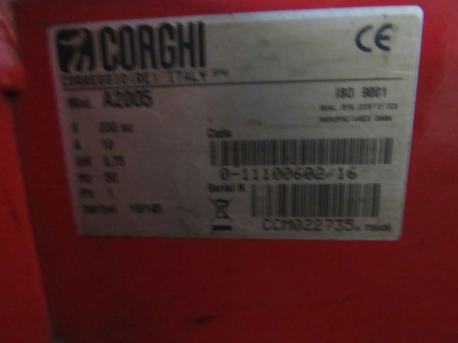 Corghi A2005 Tyre Charger - Image 3 of 4