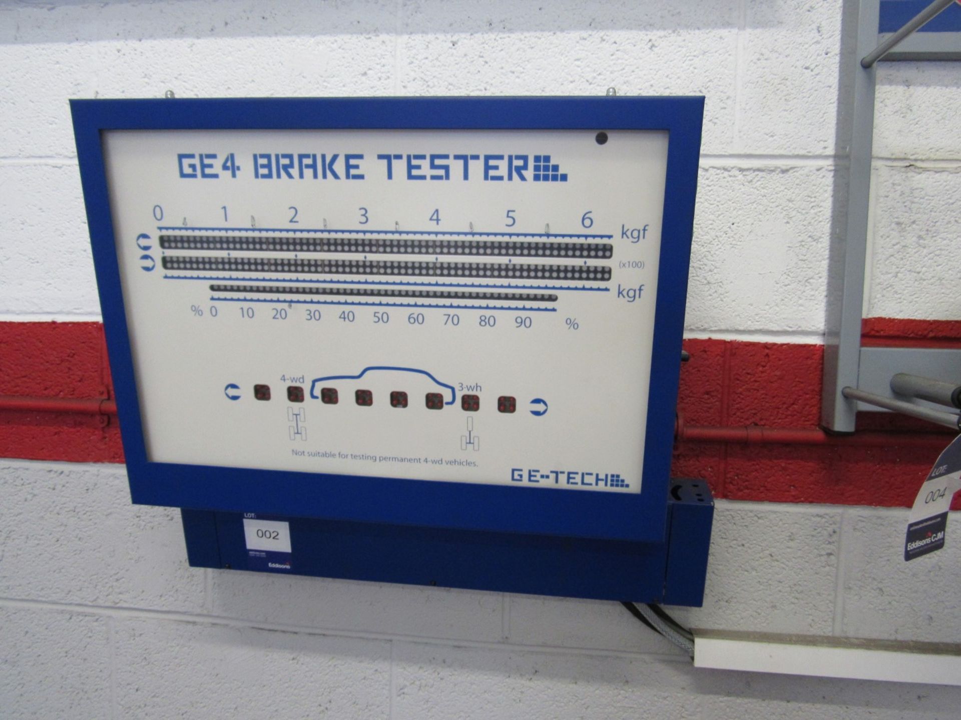 GE-Tech 2012 GE4 Brake Tester / Rolling Road - Image 2 of 4