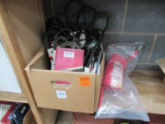 Box to contain selection of Vehicle Belts and Lorry Air Pipe