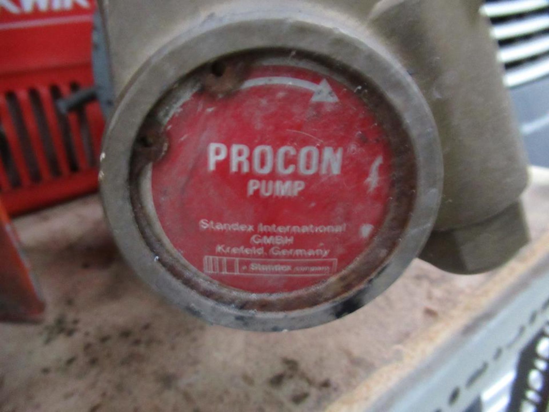Procon Rotary Vane Pump, Hercules Foot Switch and Box to contain Various Cables - Image 3 of 10