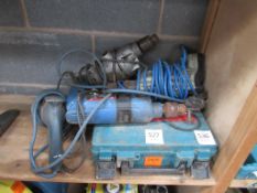 QUANTITY OF VARIOUS 240V HAND TOOLS ALL UNTESTED (SPARES/REPAIRS)