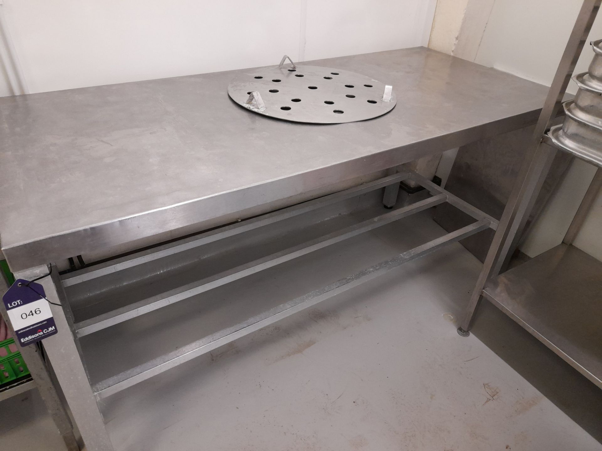 Stainless Steel Bench (Approximately 1700x760mm) (please note this lot also forms part of