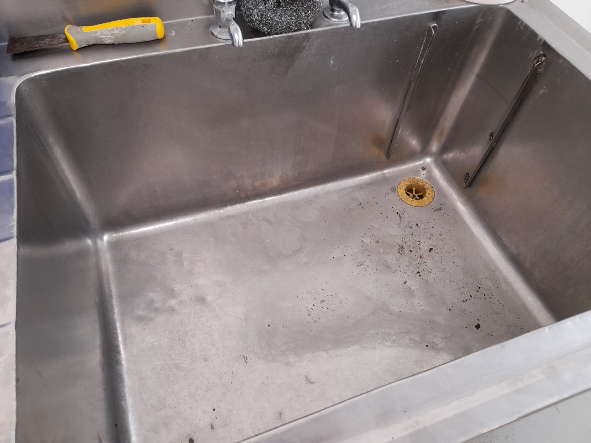 Stainless Steel Deep Well Sink Unit (Approximately 1800x670) (please note this lot also forms part - Image 2 of 2