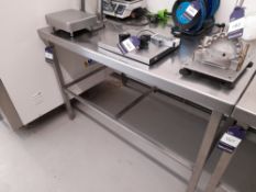 Stainless Steel Bench (Approximately 1370x910mm) (please note this lot also forms part of
