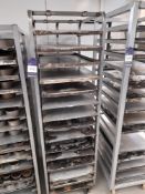 Mobile Baking Rack with 15x Oven Trays (please note this lot also forms part of composite lot 118)