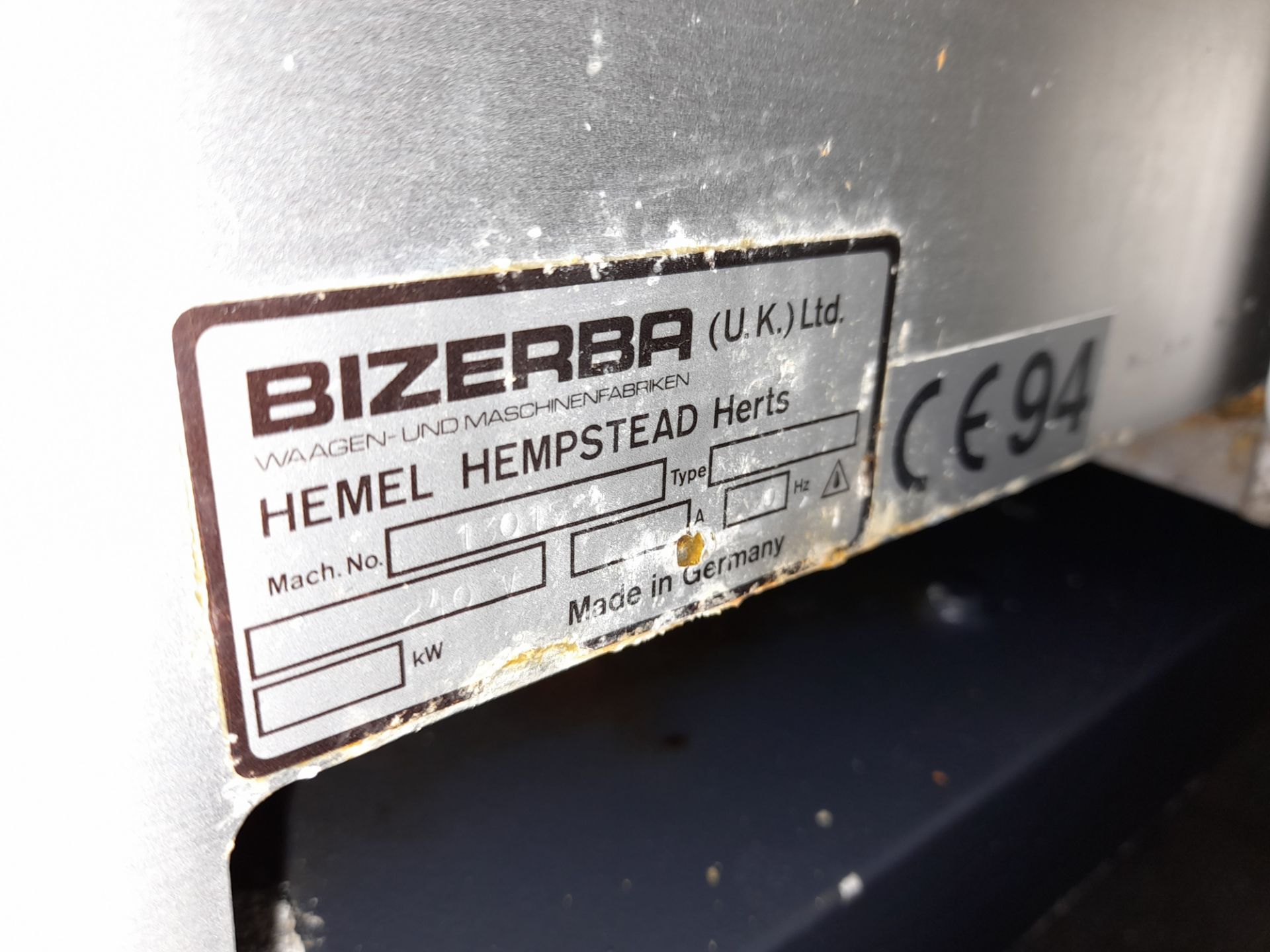 Bizerba Meat Slicer, Machine Number: 1301534, 240V (Only Works Manually). (please note this lot also - Image 3 of 3