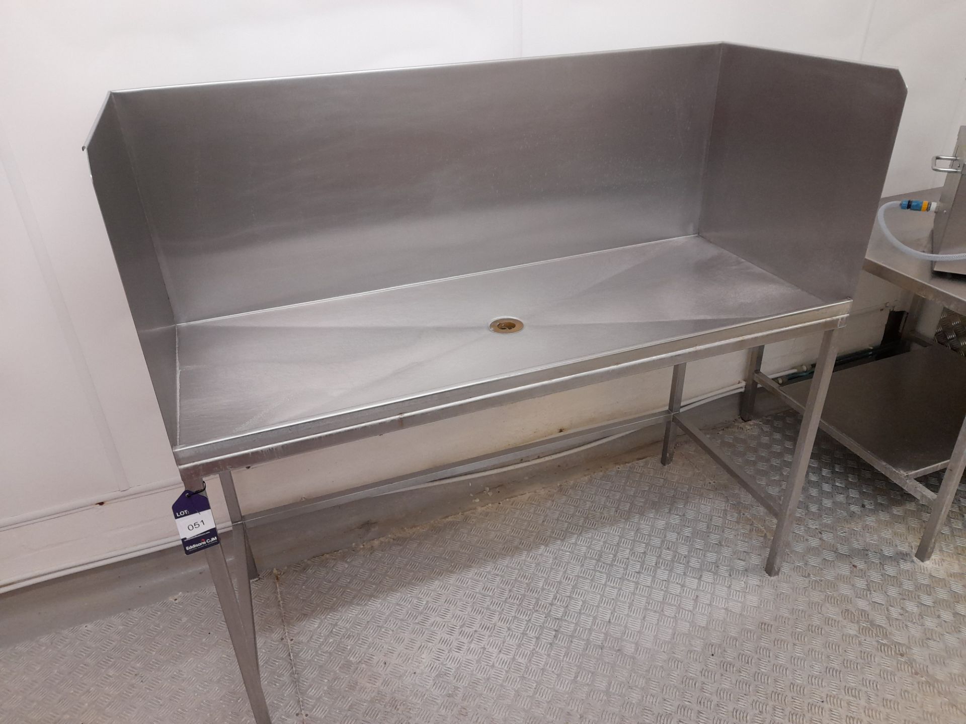 Stainless Steel Wash Station (Approximately 1530x600) (please note this lot also forms part of