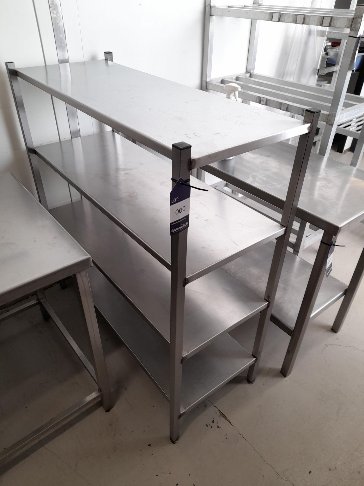 Stainless Steel Shelving Unit (Approximately 1170x425) (please note this lot also forms part of