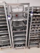 Mobile Baking Rack with 18x Oven Trays (please note this lot also forms part of composite lot 118)