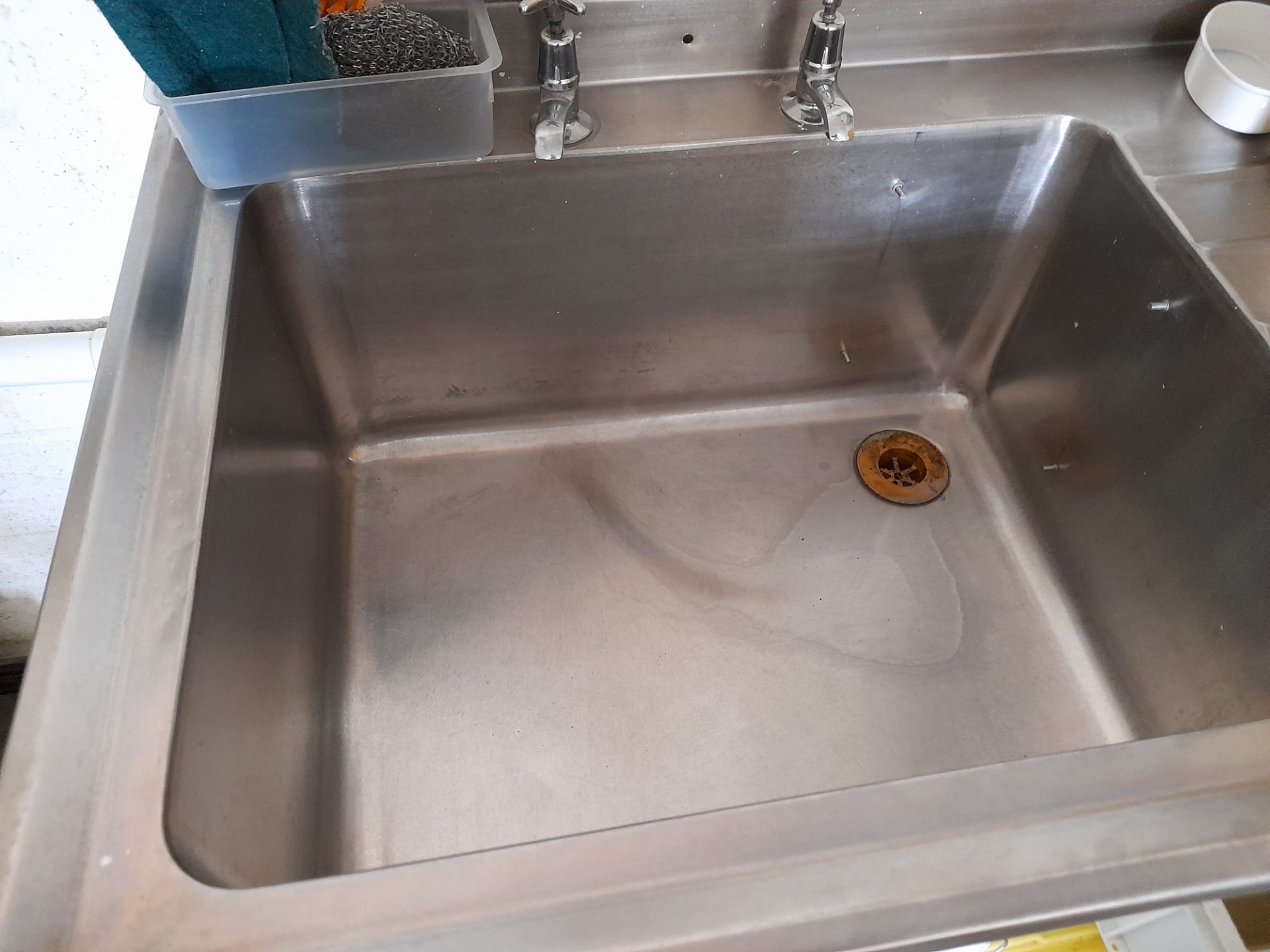 Stainless Steel Scott Deep Well Sink Unit (Approximately 1200x610) (please note this lot also - Image 2 of 2