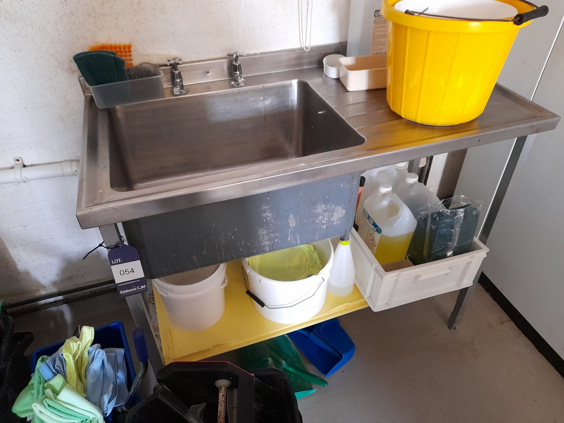 Stainless Steel Scott Deep Well Sink Unit (Approximately 1200x610) (please note this lot also