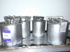 5x Stainless Steel Tongue Press (please note this lot also forms part of composite lot 118)