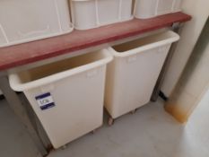 2x Mobile Plastic Bins (please note this lot also forms part of composite lot 118)