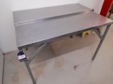 Stainless Steel Bench (Approximately 1220x850mm) (please note this lot also forms part of