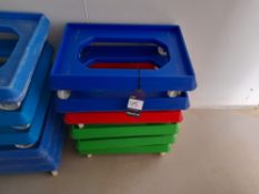 6x Mobile Plastic Dollies (please note this lot also forms part of composite lot 118)