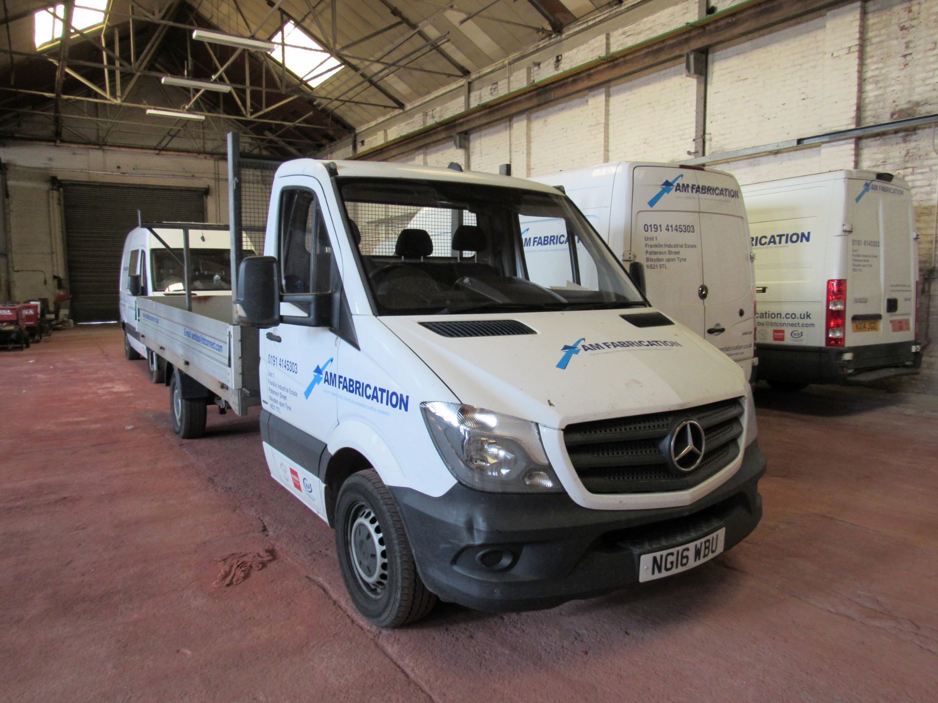 MERCEDES-BENZ SPRINTER Flatbed 314CDI 2016, 2143cc, Diesel, White, Registration, NG16 WBU, 127,950 - Image 9 of 18