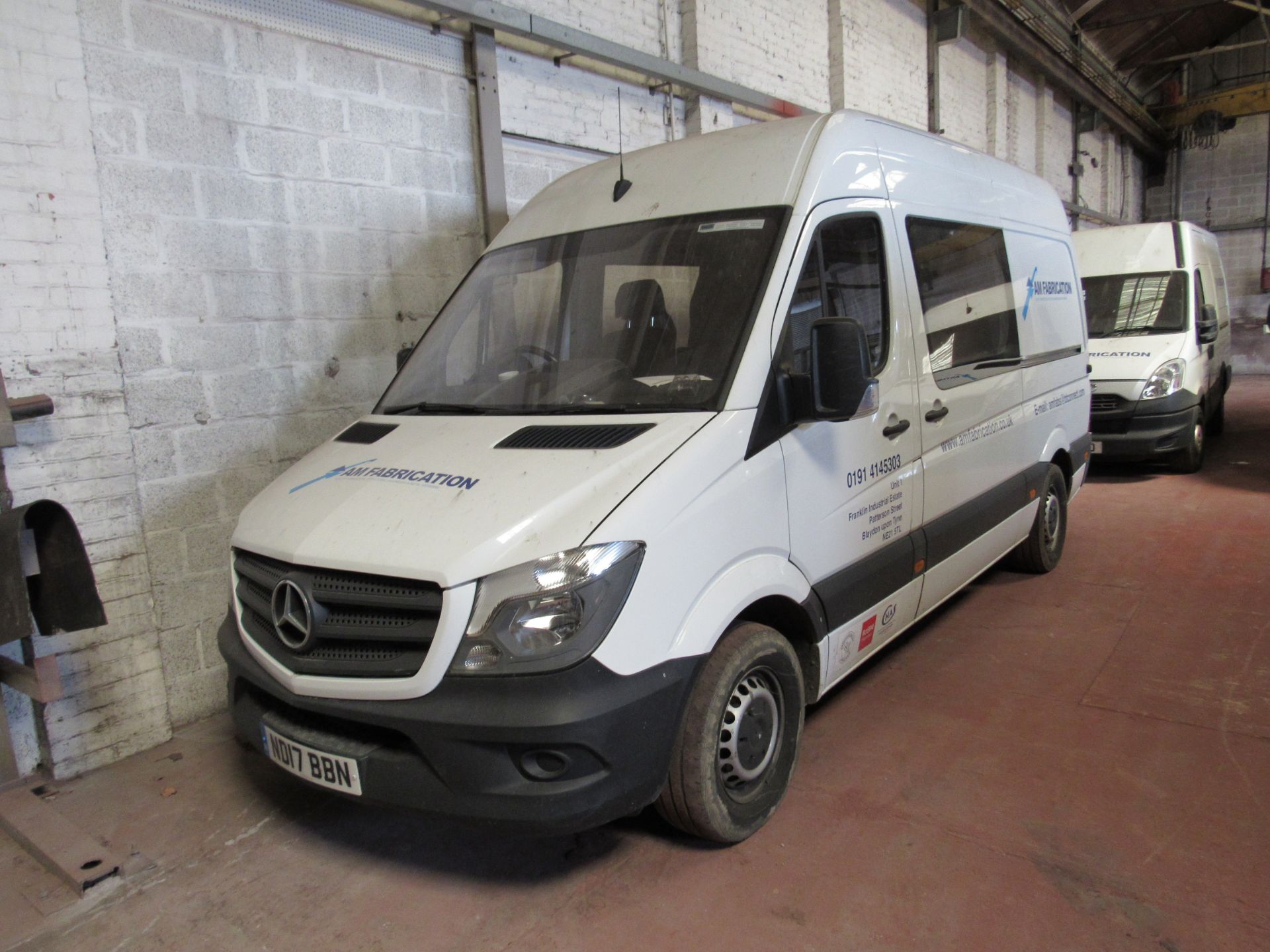 MERCEDES-BENZ, SPRINTER 314CDI 3 Seat Crew Van, 2017, 2143cc, Diesel, White, Registration, ND17 BBN, - Image 17 of 22