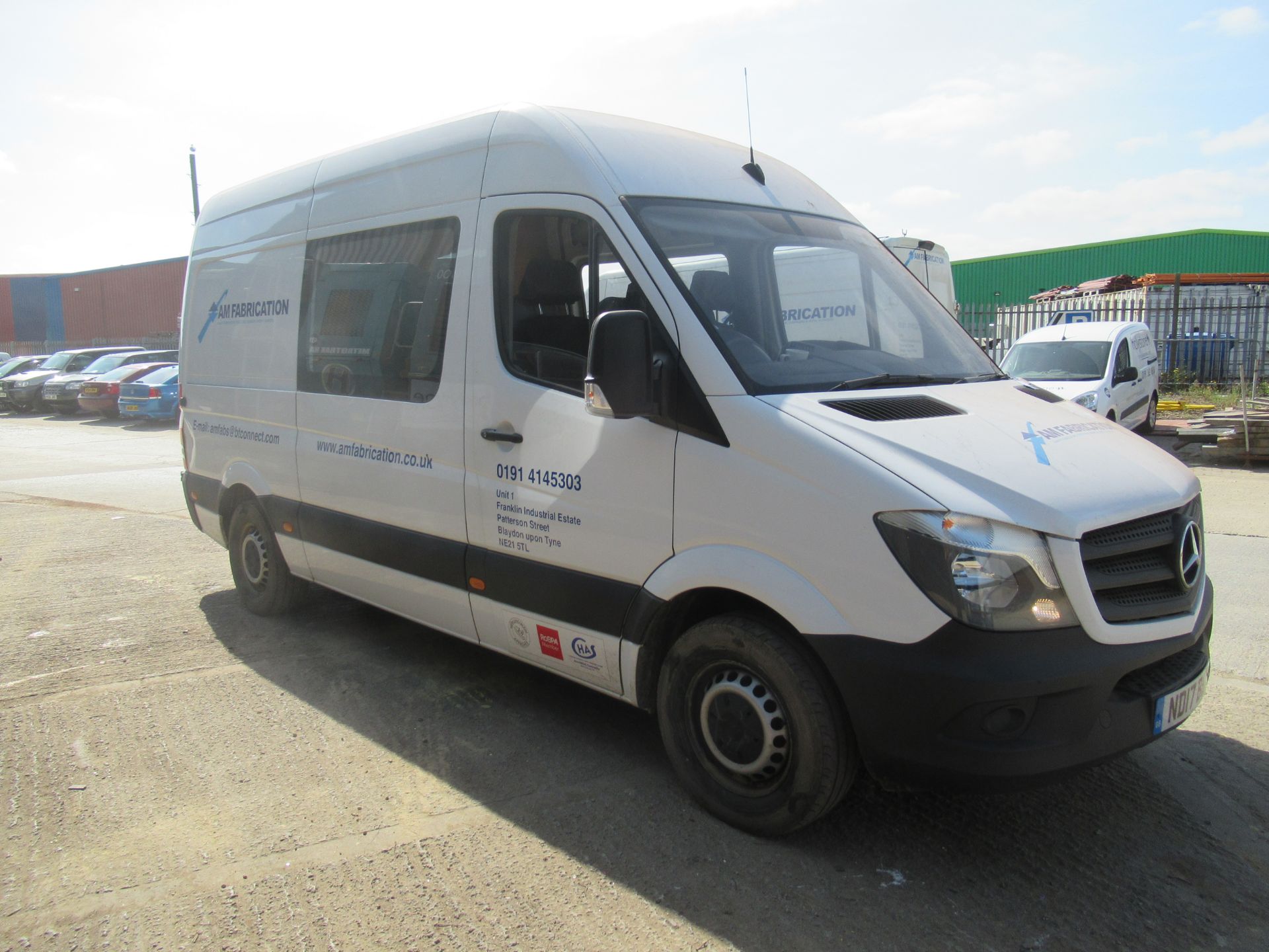 MERCEDES-BENZ, SPRINTER 314CDI 3 Seat Crew Van, 2017, 2143cc, Diesel, White, Registration, ND17 BBN, - Image 2 of 22