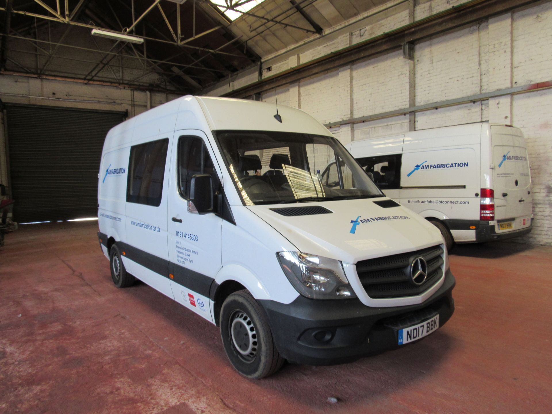 MERCEDES-BENZ SPRINTER 314CDI Crew Van, 2017, 2143cc, Diesel, White, Registration, ND17 BBK, 67, - Image 16 of 21