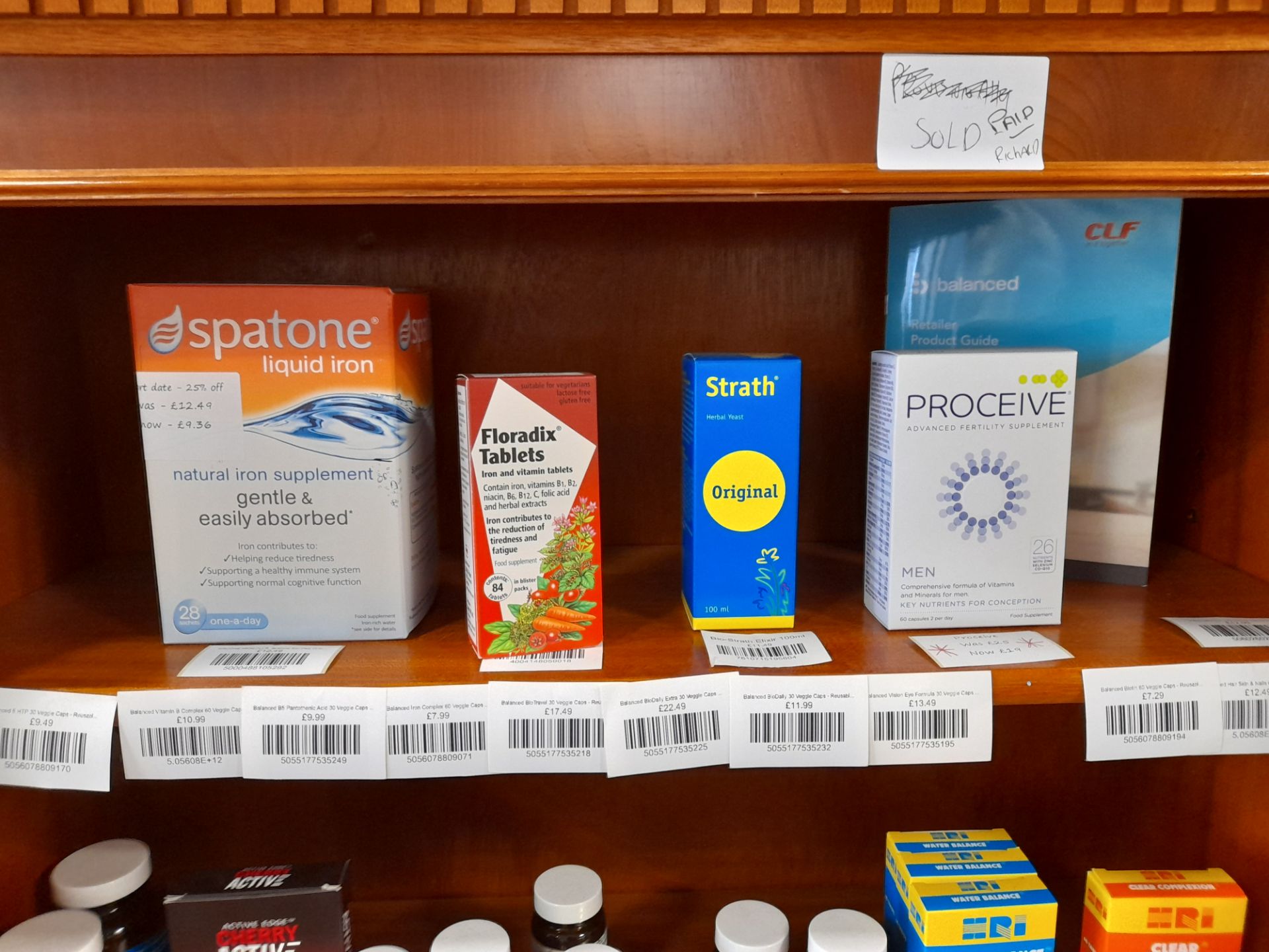 Assortment of Stock to shelves and cupboard to include tablets (potassium, zinc, B1 Thiamin), - Image 3 of 19