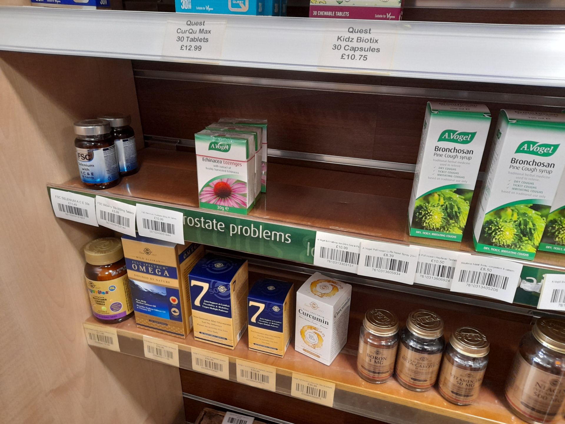 Assortment of Stock to shelves and cupboard to include tablets (potassium, zinc, B1 Thiamin), - Image 15 of 19