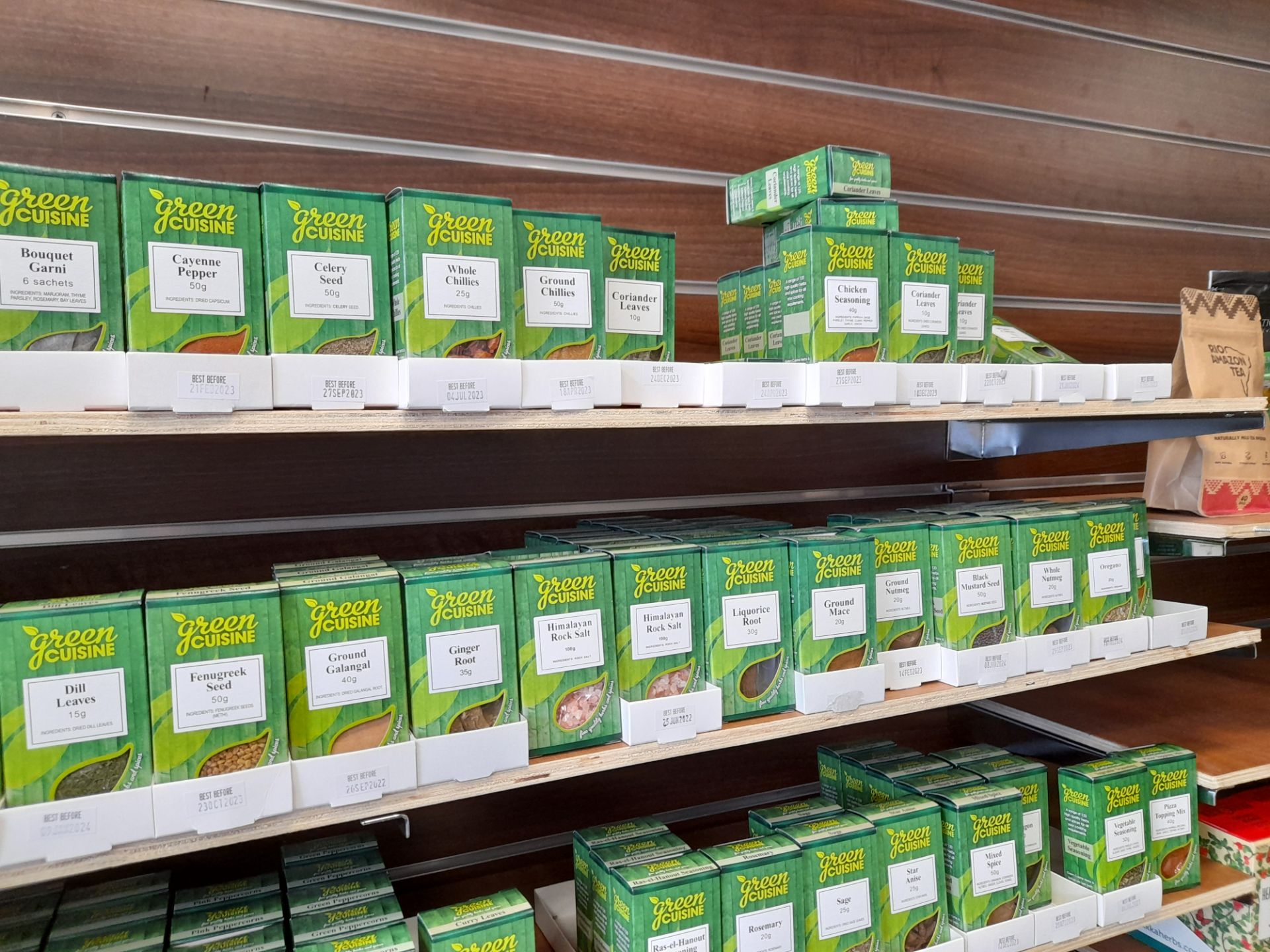 Assortent of Stock to include organic tea bags, organic tea, coffee filters, herbs and spices ( - Image 15 of 15