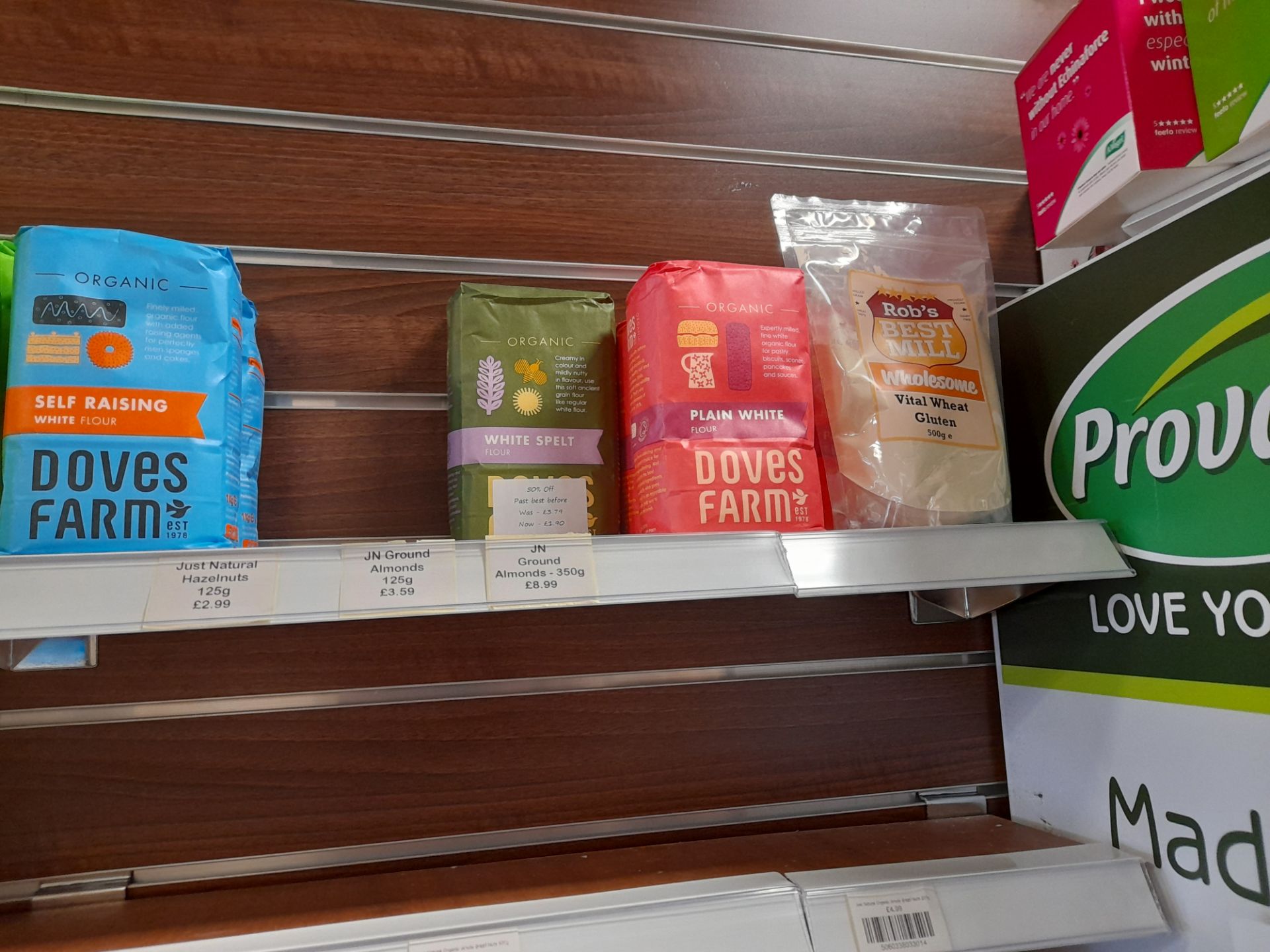 Assortment of Food Stock/Ingredients to 8x bays of shelving, cupboard to include various flours, - Image 13 of 17