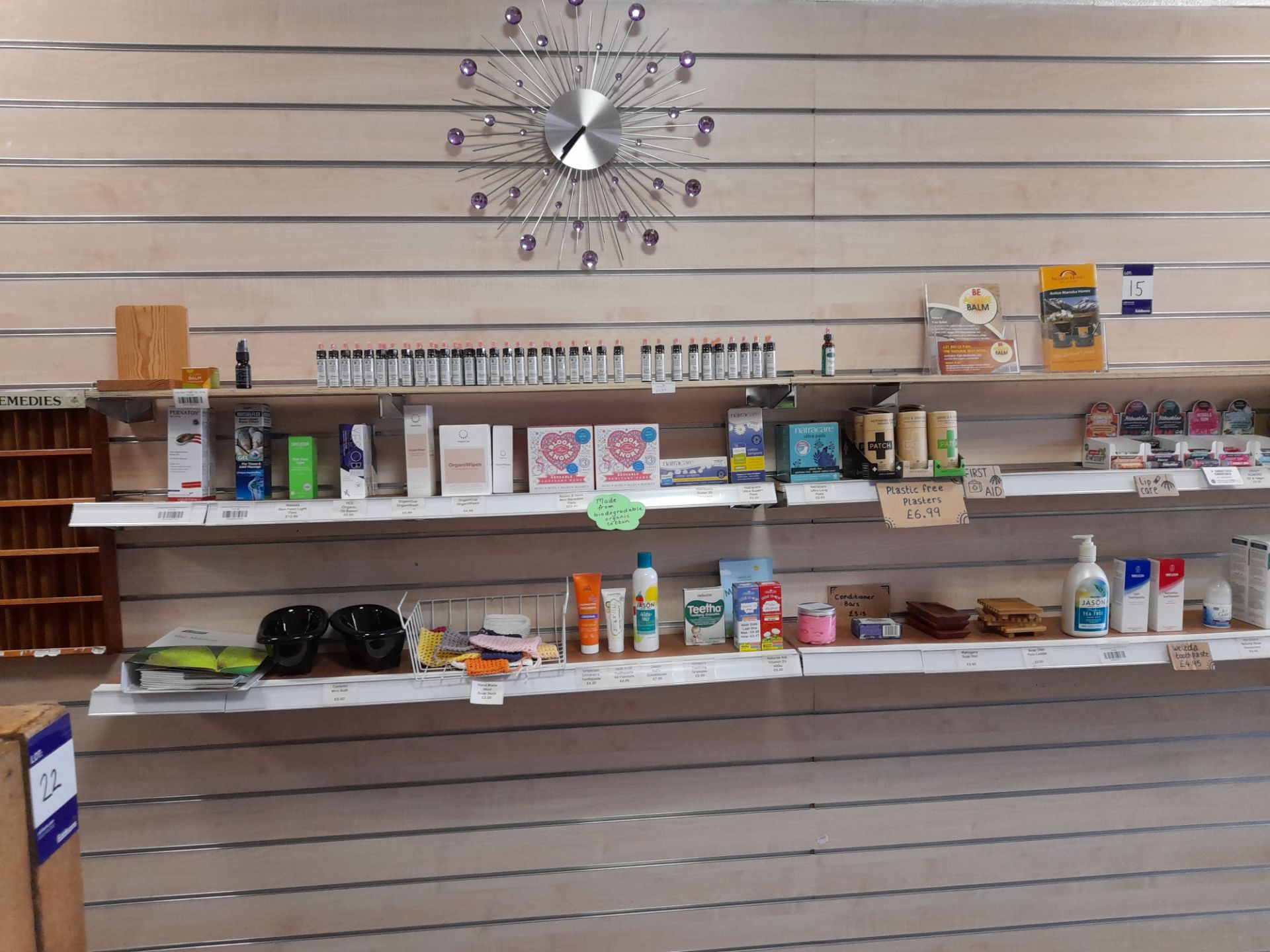Contents to book cabinet to include oils, bath salts and contents to wall (to include face mask - Image 20 of 31