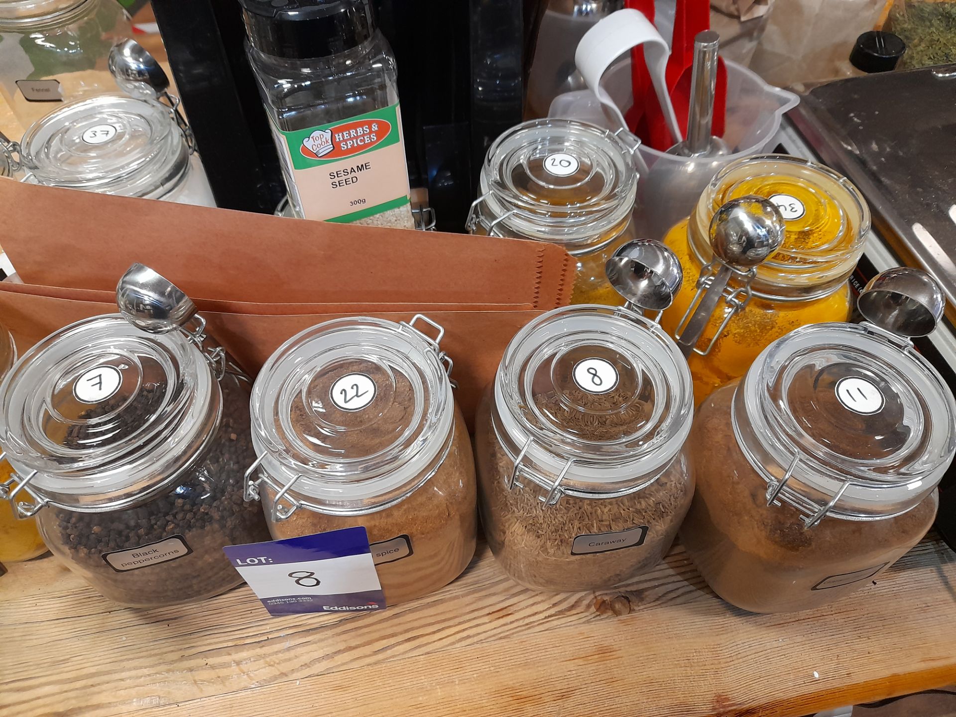 Assortment of Foods, Ingredients, Spices, Herbs etc and 6 jars (removal Friday 30 July only, - Image 10 of 12