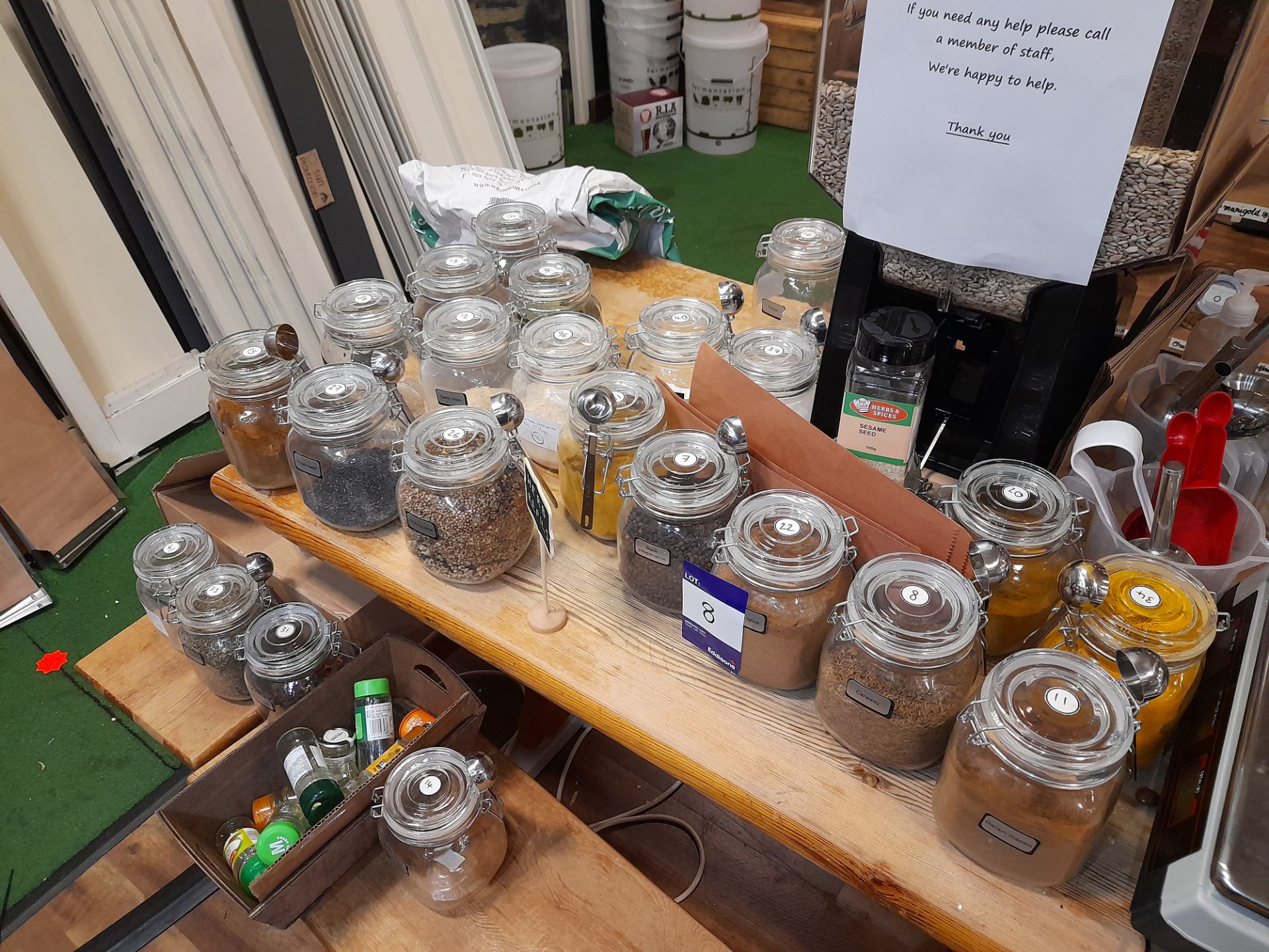 Assortment of Foods, Ingredients, Spices, Herbs etc and 6 jars (removal Friday 30 July only, - Image 8 of 12