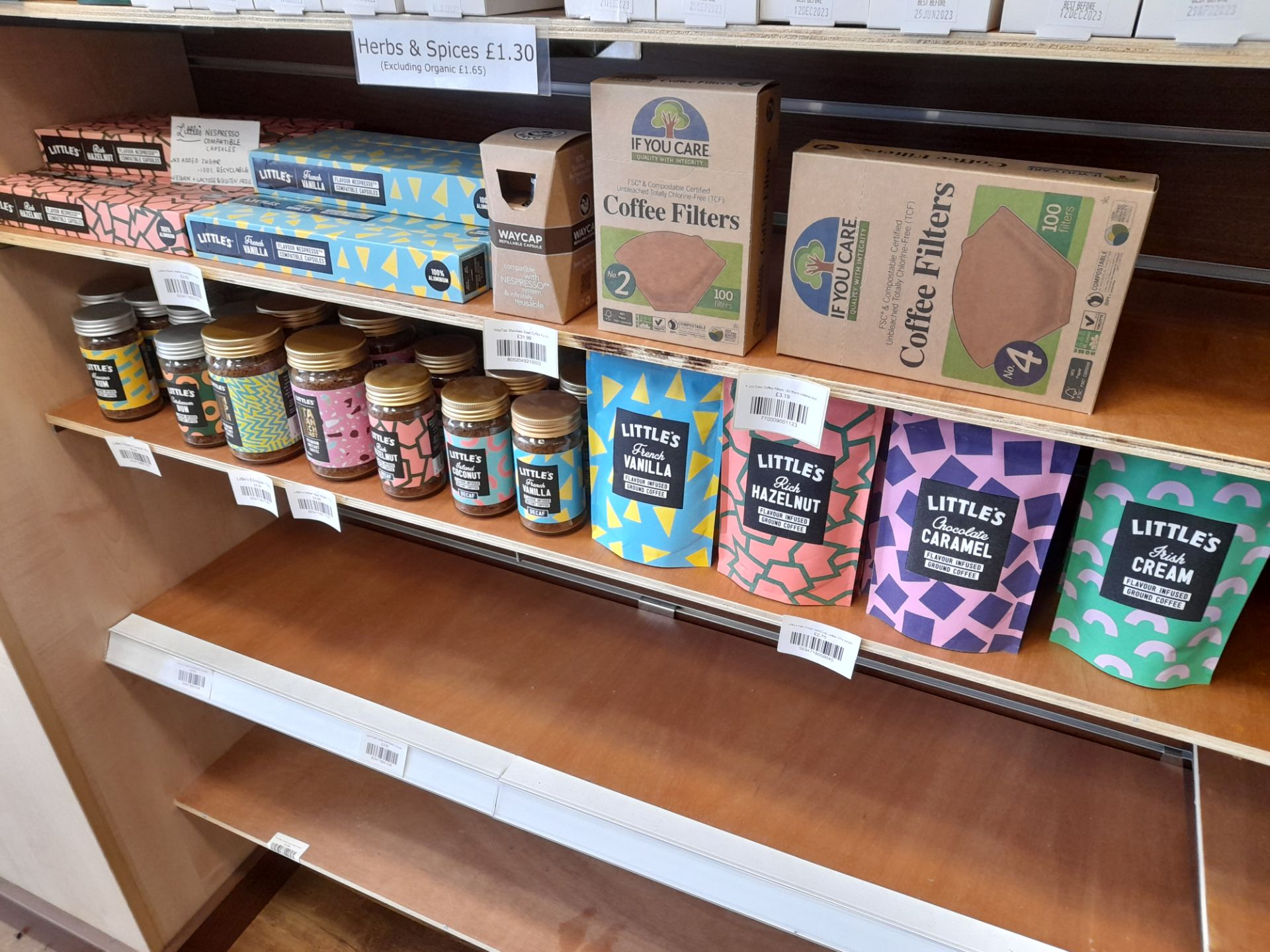 Assortent of Stock to include organic tea bags, organic tea, coffee filters, herbs and spices ( - Image 11 of 15