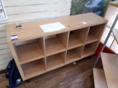 8 Section Cube Cabinet (removal Friday 30 July only, please do not bid if you cannot collect on this