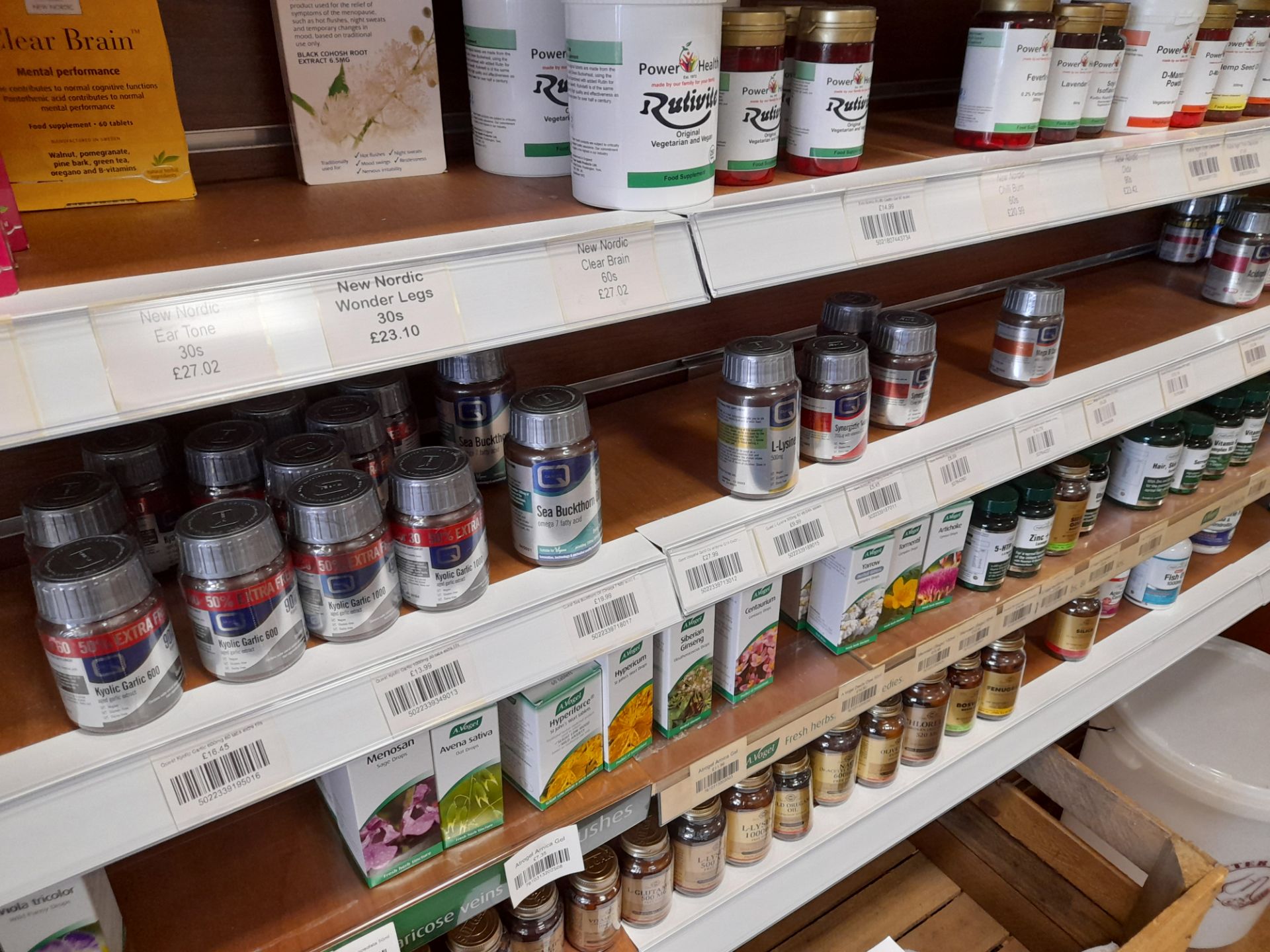 Assortment of Stock to shelves and cupboard to include tablets (potassium, zinc, B1 Thiamin), - Image 18 of 19