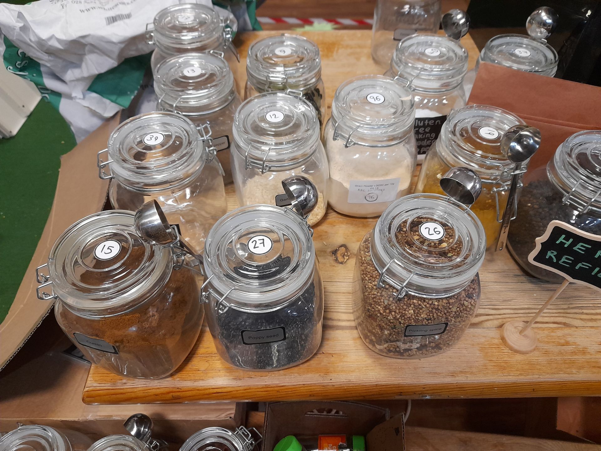 Assortment of Foods, Ingredients, Spices, Herbs etc and 6 jars (removal Friday 30 July only, - Image 9 of 12