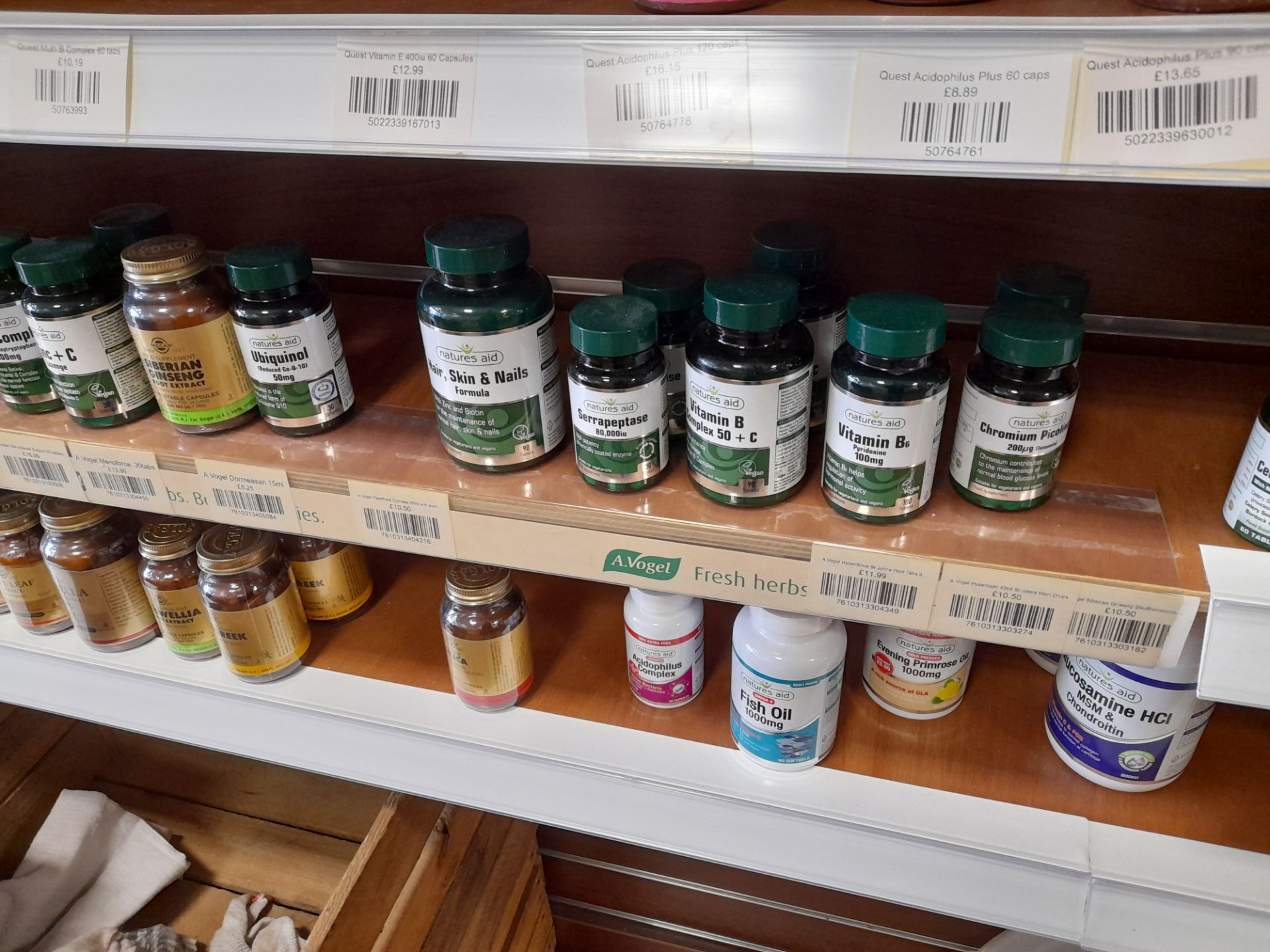 Assortment of Stock to shelves and cupboard to include tablets (potassium, zinc, B1 Thiamin), - Image 11 of 19