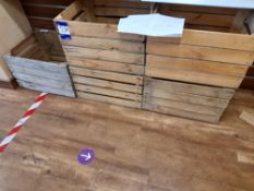 5x Wooden Storage Crates (removal Friday 30 July only, please do not bid if you cannot collect on