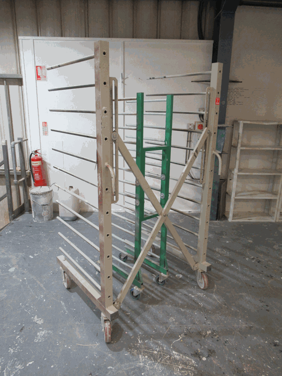 2 x Various Mobile Stock Racks