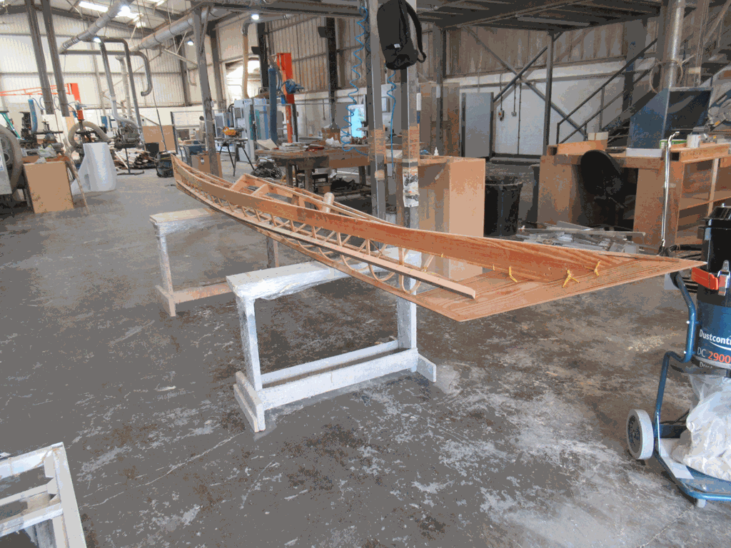 Unfinished 20' Wooden Kayak