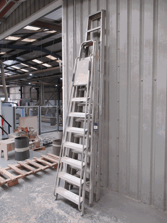 3 x Various Aluminium A-shape Step Ladders