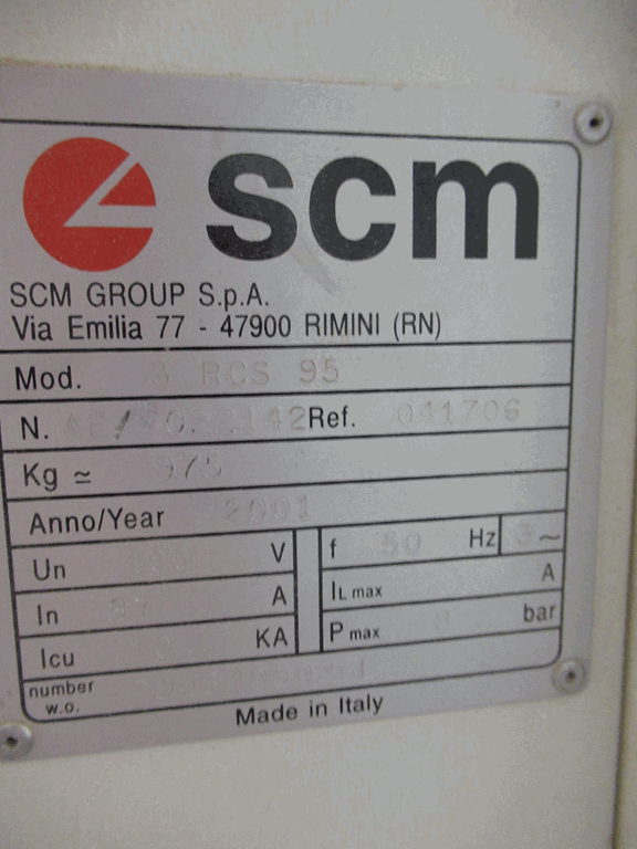 A 2001 SCM Sandya 3 RCS 35 Sander - Image 4 of 5