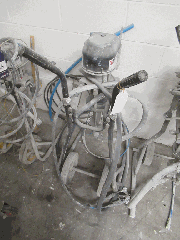 Wagner Air Assisted Sprayer on wheels with Wagner Spray Gun