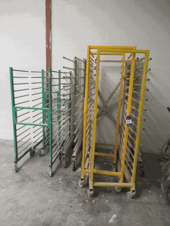 9 x Various Mobile Stock Racks