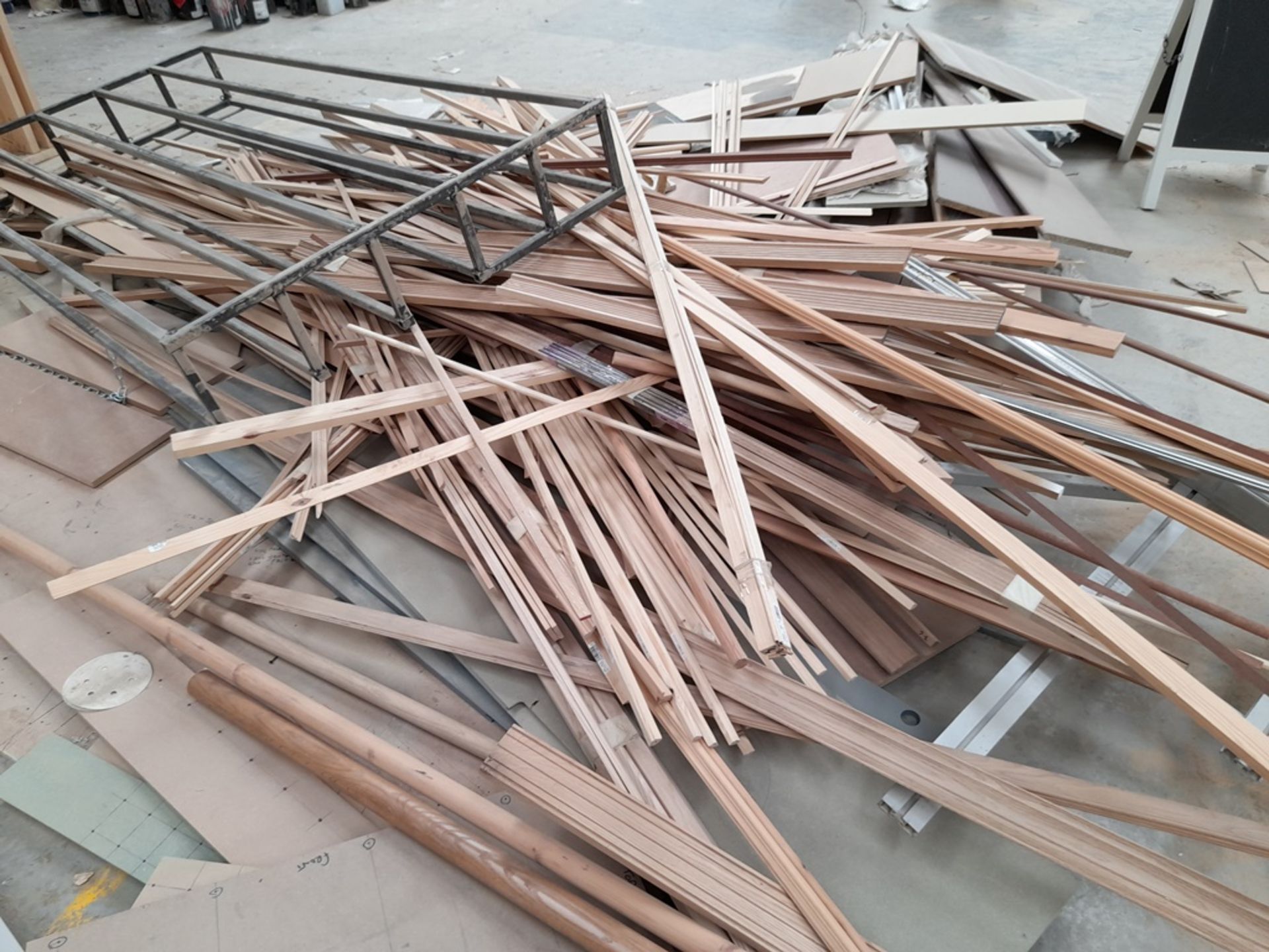 Quantity of various stock including various MDF, plywood, chipboard etc. panels, various veneer & - Image 6 of 6