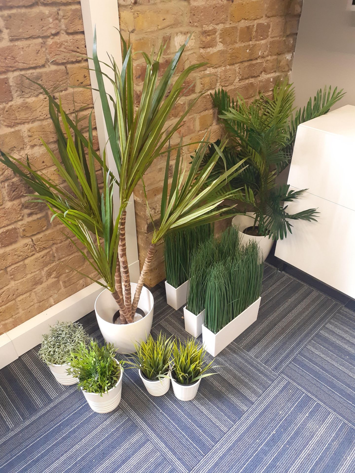 Floor lamp & 9 x artificial plant displays. Location – London. Viewing strongly recommended in order - Image 2 of 2