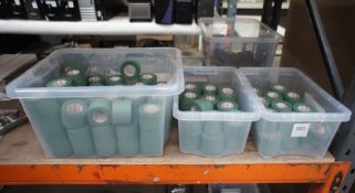Large Quantity of Green Fabric Tape to 3 Boxes