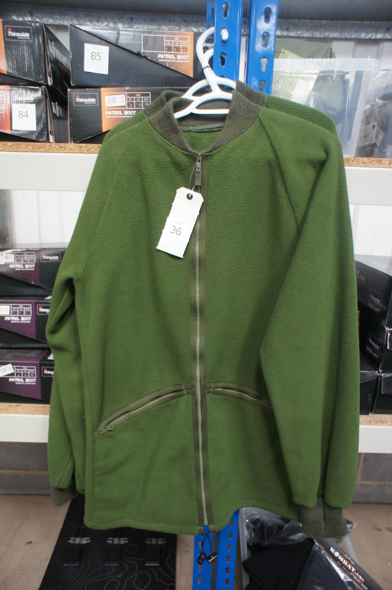 2 x British Army Olive Green Fleece 180/96 & 190/112